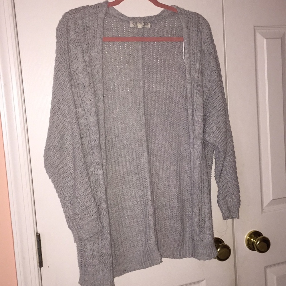 Hood less cardigan